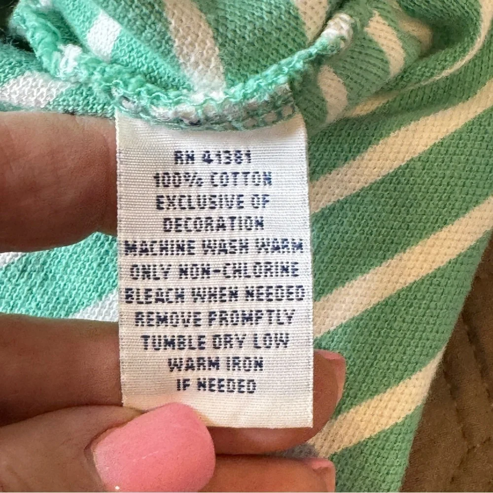Polo by Ralph Lauren Custom Fit Men’s Sz Medium Green Striped Polo Shirt Pony